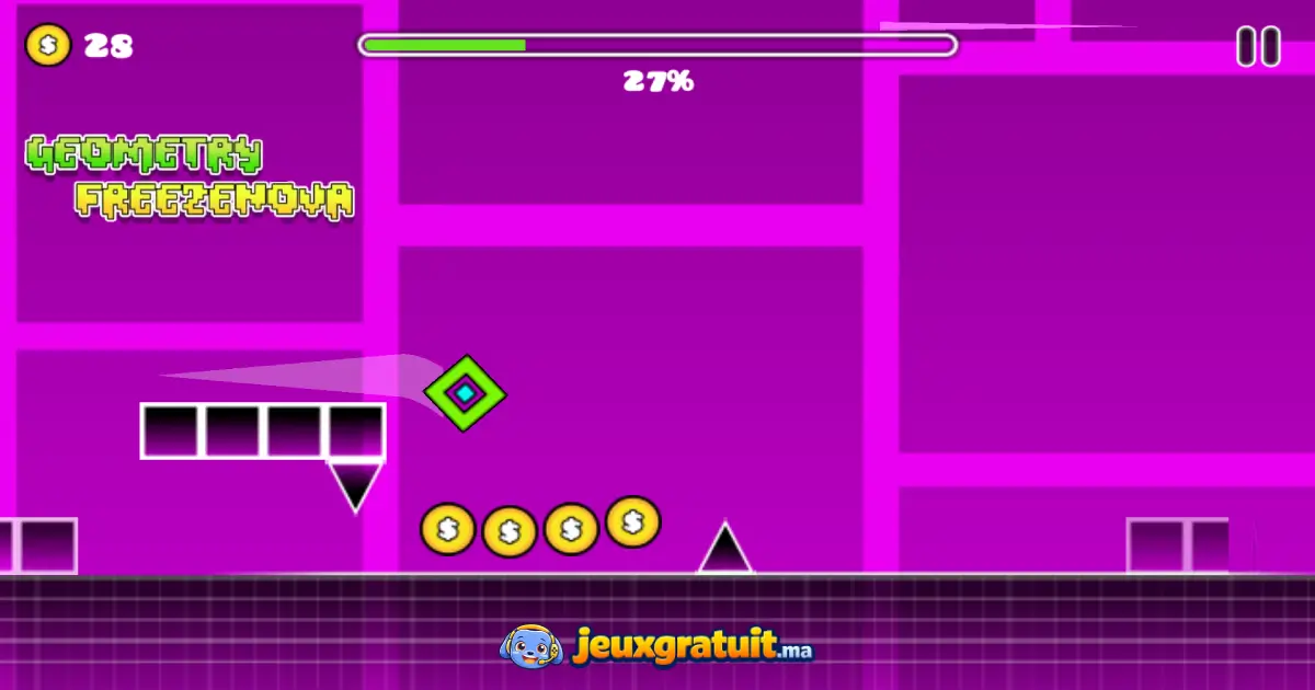 Geometry Dash Freezenova Gratuit en Ligne