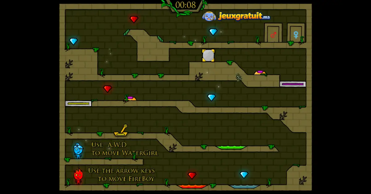 Fireboy and Watergirl Gratuit en Ligne